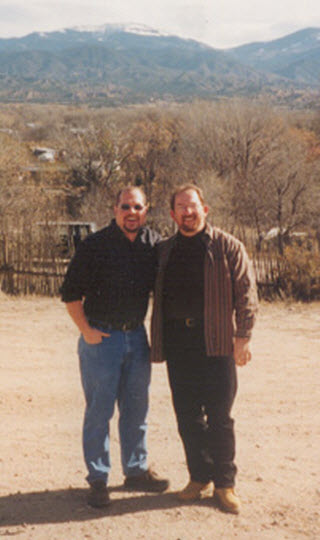 In New Mexico with one of my best friends, Dec 1998