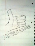 Awesome Thumbs Up Sketch (CC)