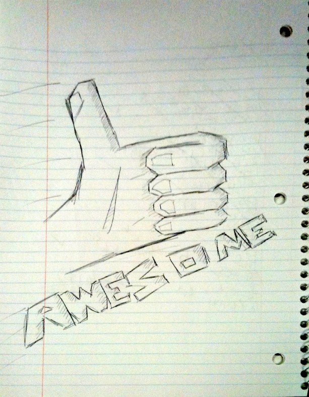 Awesome Thumbs Up Sketch (CC)