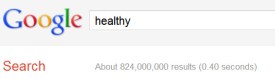 Google Search for 'Healthy'