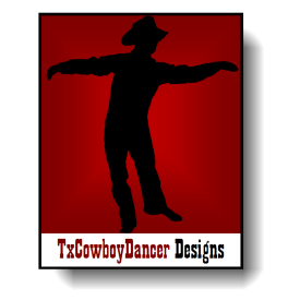 TxCowboyDancer Designs Logo with shadow ©2012