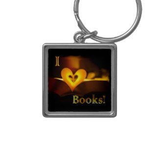 I Love Books - I Heart Books keychain