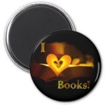 I Love Books - I Heart Books magnet