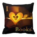 I Love Books - I Heart Books pillow