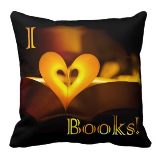 I Love Books - I Heart Books pillow