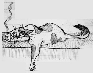 I Need Coffee Original sketch by (by YTCyberPunk)