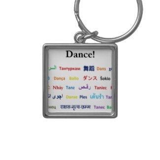 Language of Dance Key Chain