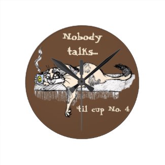 Nobody talks until cup No. 4