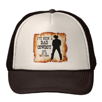 Ball Cap - I've been a bad cowboy send me to your room c2013 TxCowboyDancer Designs available on zazzle.com