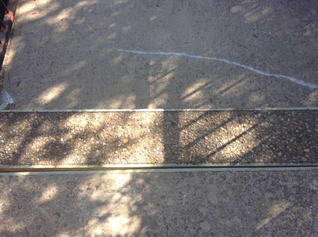 1. THE FIRST SMALL STEP -- Both literally and figuratively -- The first of many stairs between me and the park