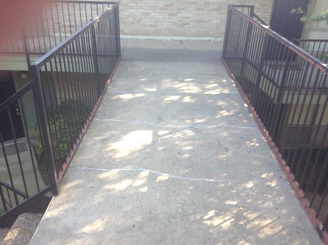 2. The "bridge" across the courtyard