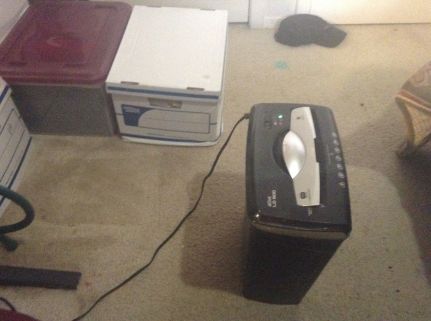 My poor shredder is getting a workout