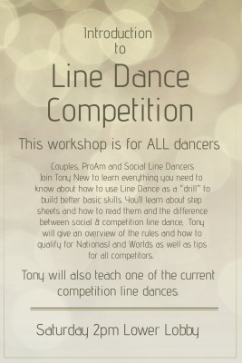 Introduction to Line Dance flyer for Lone star